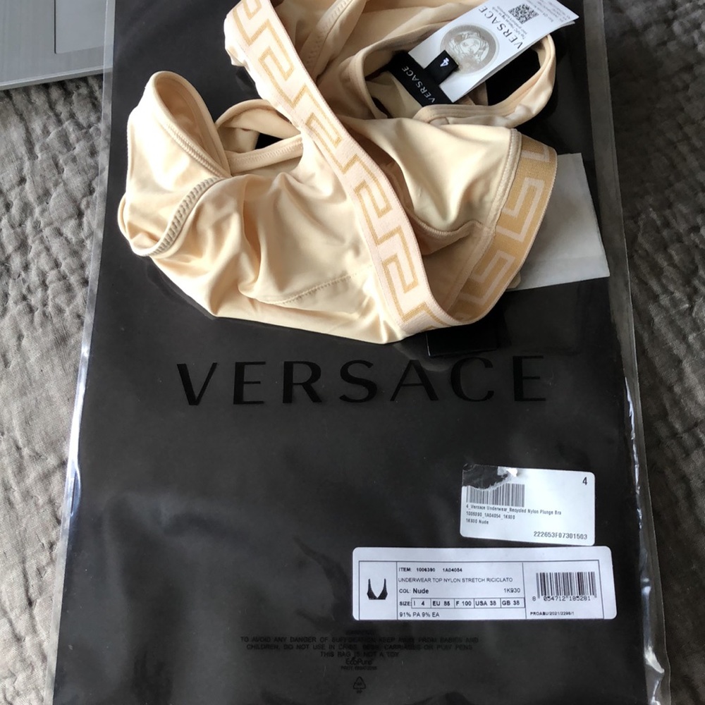 Versace Greca Border Bra - image 8